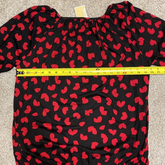 💛🆕Michael Kors black & red blouse - Picture 6 of 8